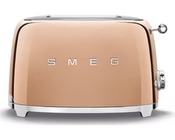SMEG TSF01RGEU - Broodrooster - Roségoud - 2x2 - 950W - 6 niveaus