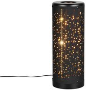 RL LIVE YOUR LIGHT Reality Leuchten Tafellamp Bidar R51571065, metaal koffie, hout natuurlijk, excl. 1x E27