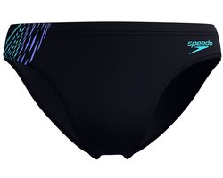 Speedo heren tech panel zwemslip 7cm zwart II