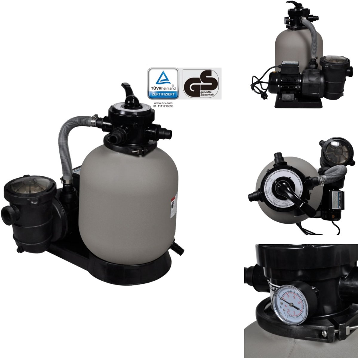 vidaXL Zandfilterpomp – Zandfilterpompen – Zandfilter – Zandfilters – Zandfilterpomp 600 W 17000 L/u