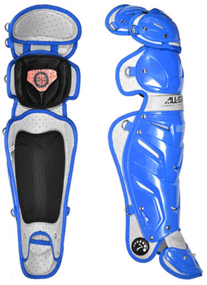 All Star LG30WPRO Leg Guards Adult | 16,5¨ Inch Kleur Royal voor Sport Honkbal/Softball