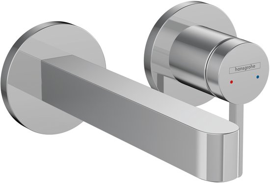 Wastafelmengkraan HansGrohe Vernis Blend 190 Eengreeps Met Trekwaste