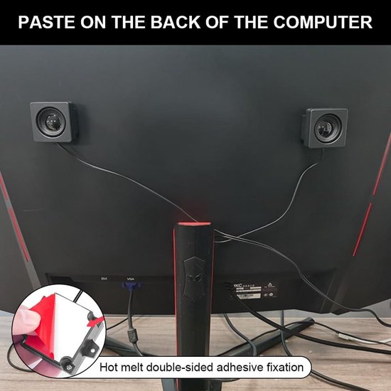 Mini Computer Speaker Hidden Style Small Desktop Speaker 360° Stereo Sound USB Portable Speaker Perfect for Office Gaming and Home Office van Merkloos — afbeelding 2