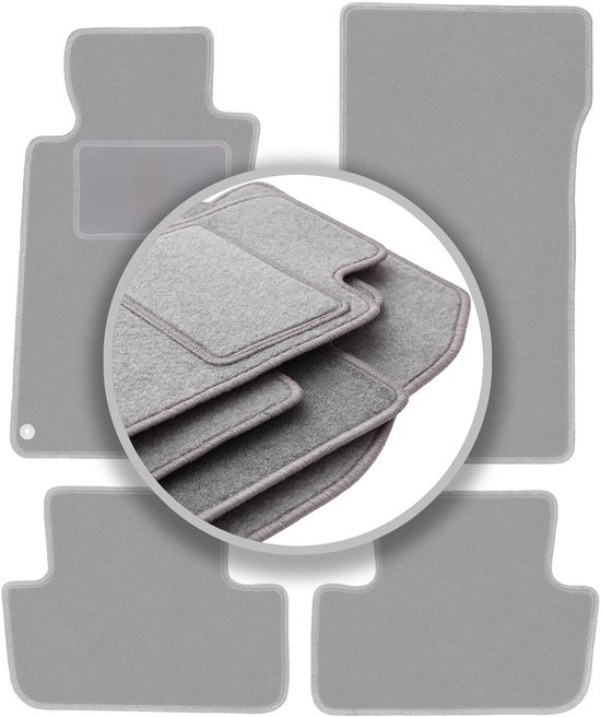 Tapis de voiture gris pour : Mercedes CLK W209 coupé (1997-2009)