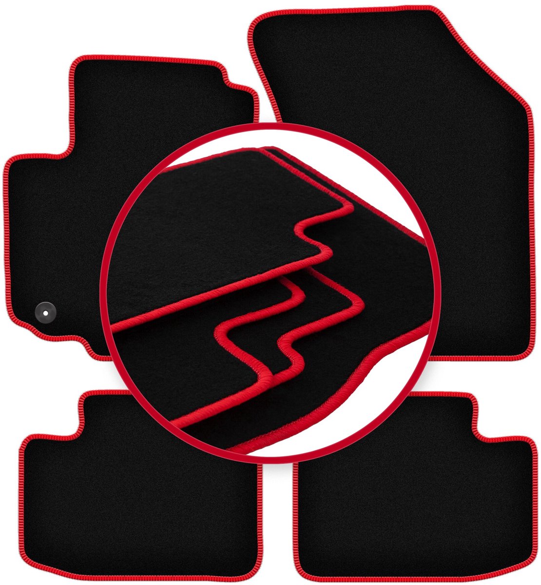 CARLUX-RED automatten voor: Suzuki Swift IV hatchback (2005-2010)