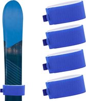 Peuterlegging voor skiën en sleeën Warm strepen turquoise