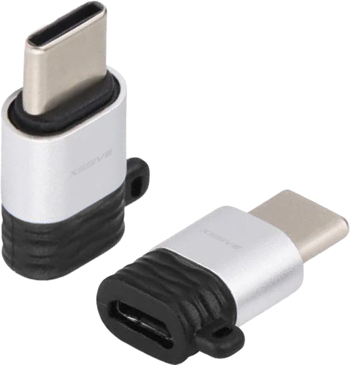 Image of 2x OTG Kabel Converter - USB C naar Micro USB Adapter - Micro-USB (Female) to USB-C (Male) Verloop