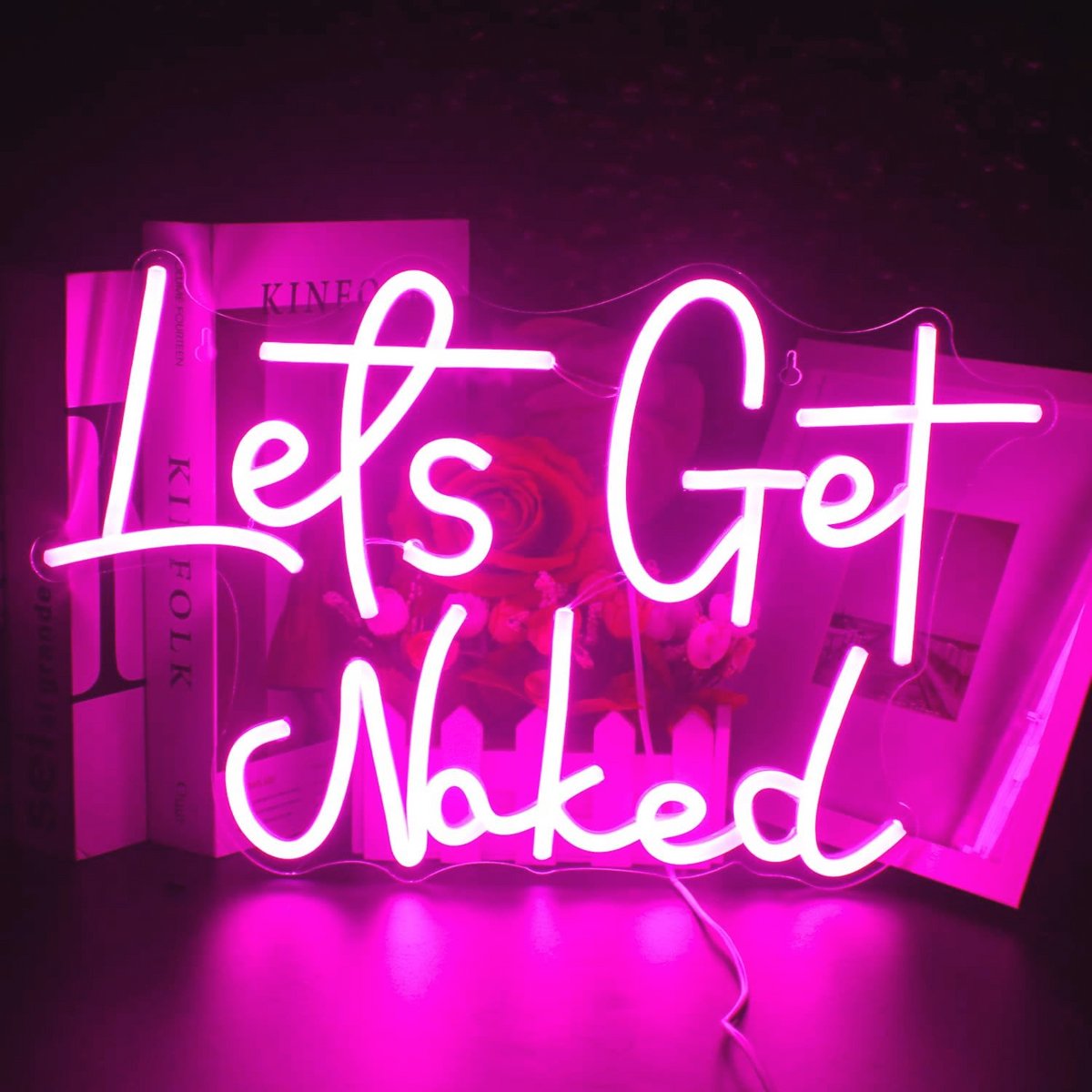 Neonbord voor Wanddecoratie - Roze Aangedreven LED Neonlicht voor Thuis en Feest