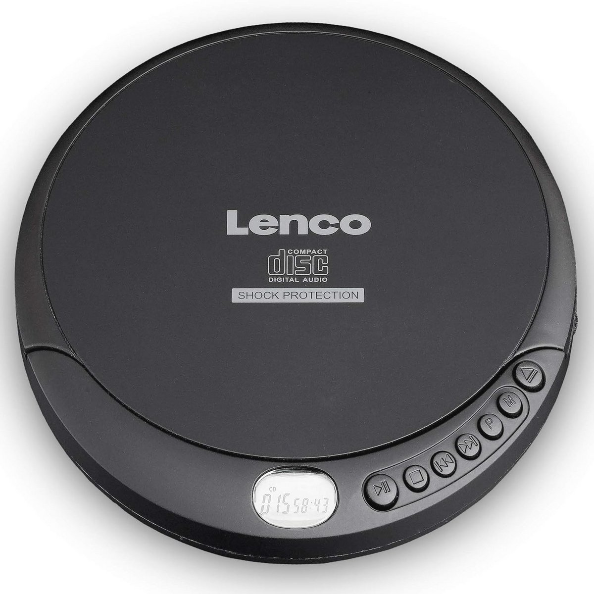 Draagbare CD Speler met LCD Display, Inclusief Koptelefoon en USB Opladen