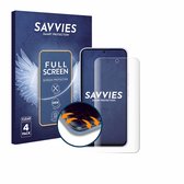 Savvies - Screenprotector voor Samsung Galaxy A54 5G Enterprise Edition - Folie Beschermfolie transparant volledig dekking (4 Stuks)