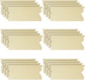 Belle Vous 24 Pak Onbewerkt Houten Schijven - L17,6 x B7,5 cm Blank Rechthoekig Bord Uitsnedes met Ruwe Randen - Voor DIY Kunst & Hobby, Pyrografie, Schilderen, Bruiloft & Decoratie