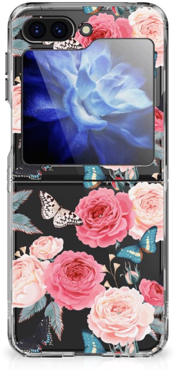 Samsung Galaxy Z Flip 6 TPU Case Butterfly Roses