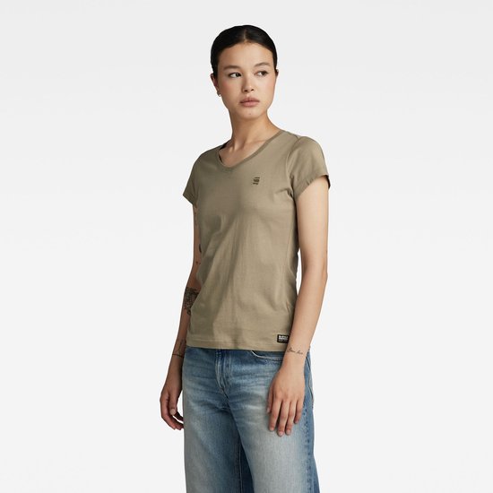 G-Star Raw Stripe Small Graphic Top T-Shirt Donna - Maglietta Stile Casual Con Piccola Grafica A Strisce