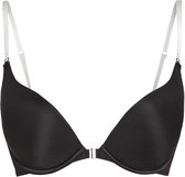 Hunkemöller Dames Lingerie Voorgevormde push-up beugel bh Transparant - Zwart - maat D85