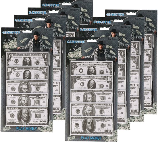 800x Jouets money faux papier dollars - Jouets - Magasin de jeux/banque - Faux argent - Argent factice - Billets d'un dollar