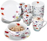 MamboCat Set Van 6 Porseleinen VIOLA Graankommen Voo 6 Personen 1085459825