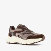 Blue Box dames dad sneakers bordeauxrood bruin - Maat 39 - Uitneembare zool