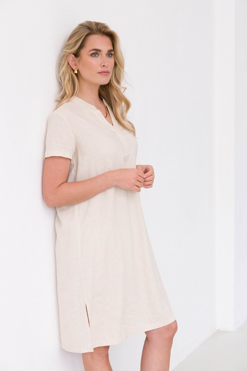 BASE LEVEL Yacin Dresses - Light Beige - maat 42