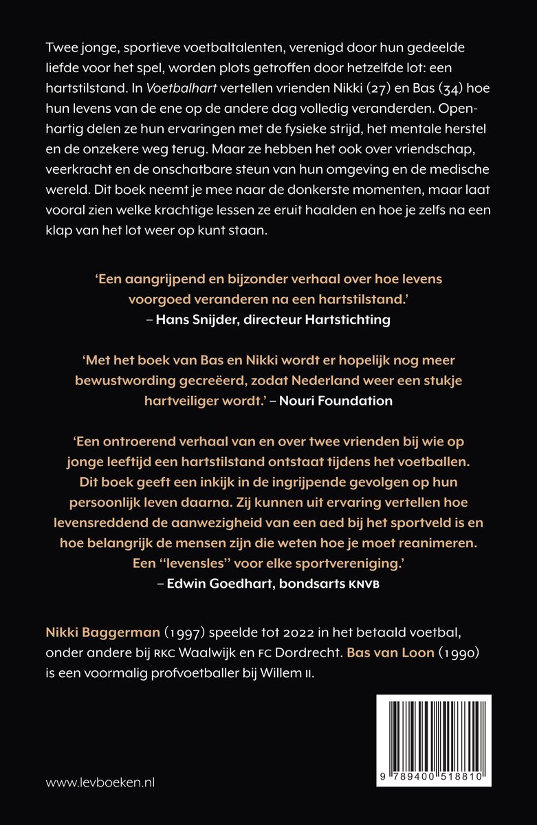 Voetbalhart - back cover
