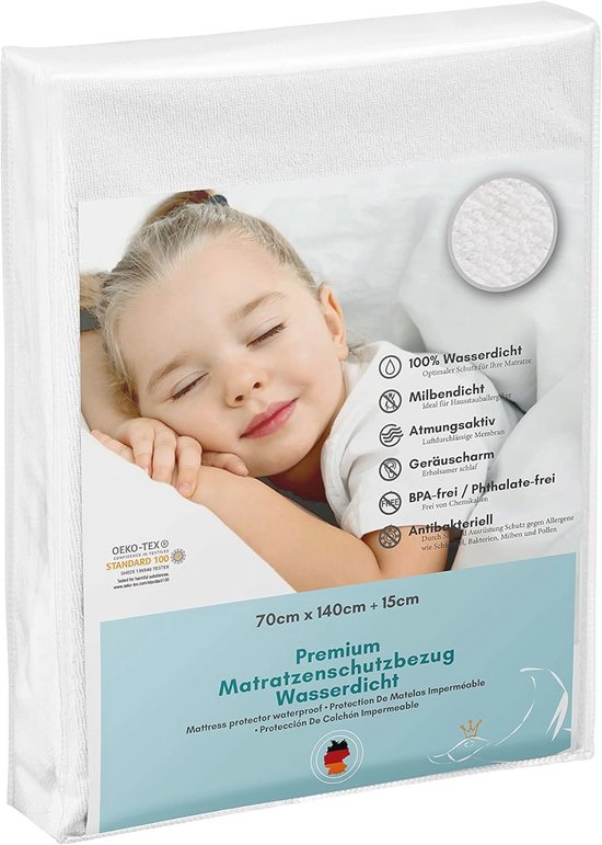 haggiy Mattress protection: extra stable cover for mattresses of 140 cm