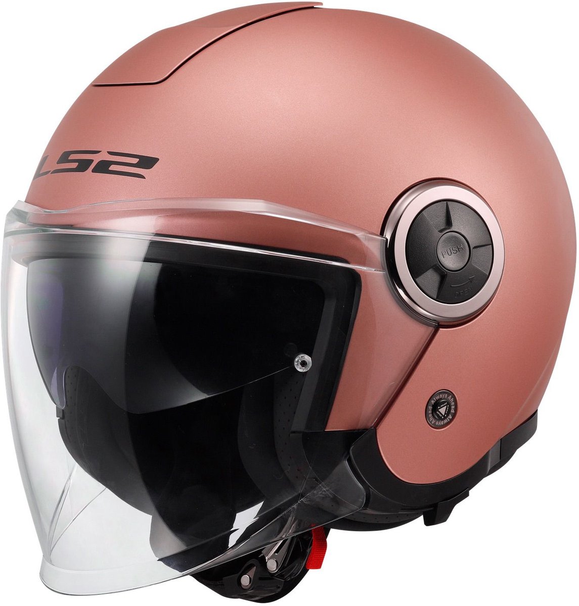 LS2 OF620 Classy jethelm solid mat goud roze XXXL (rose)
