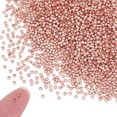 Ongeveer 2000Pcs Ronde Crimp Kralen Rondelle Spacer Kralen 2mm Rose Goud Losse Kralen Smooth Voor DIY Ketting Sieraden Maken
