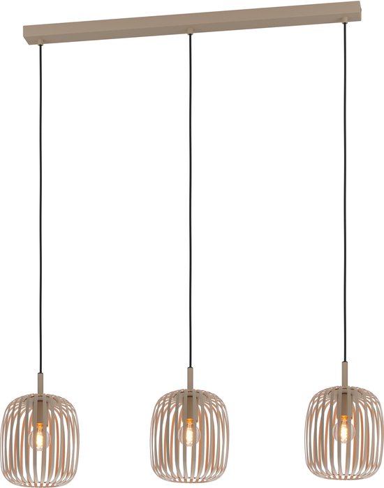 EGLO Romazzina Hanglamp - E27 - 90 cm - Zandkleur