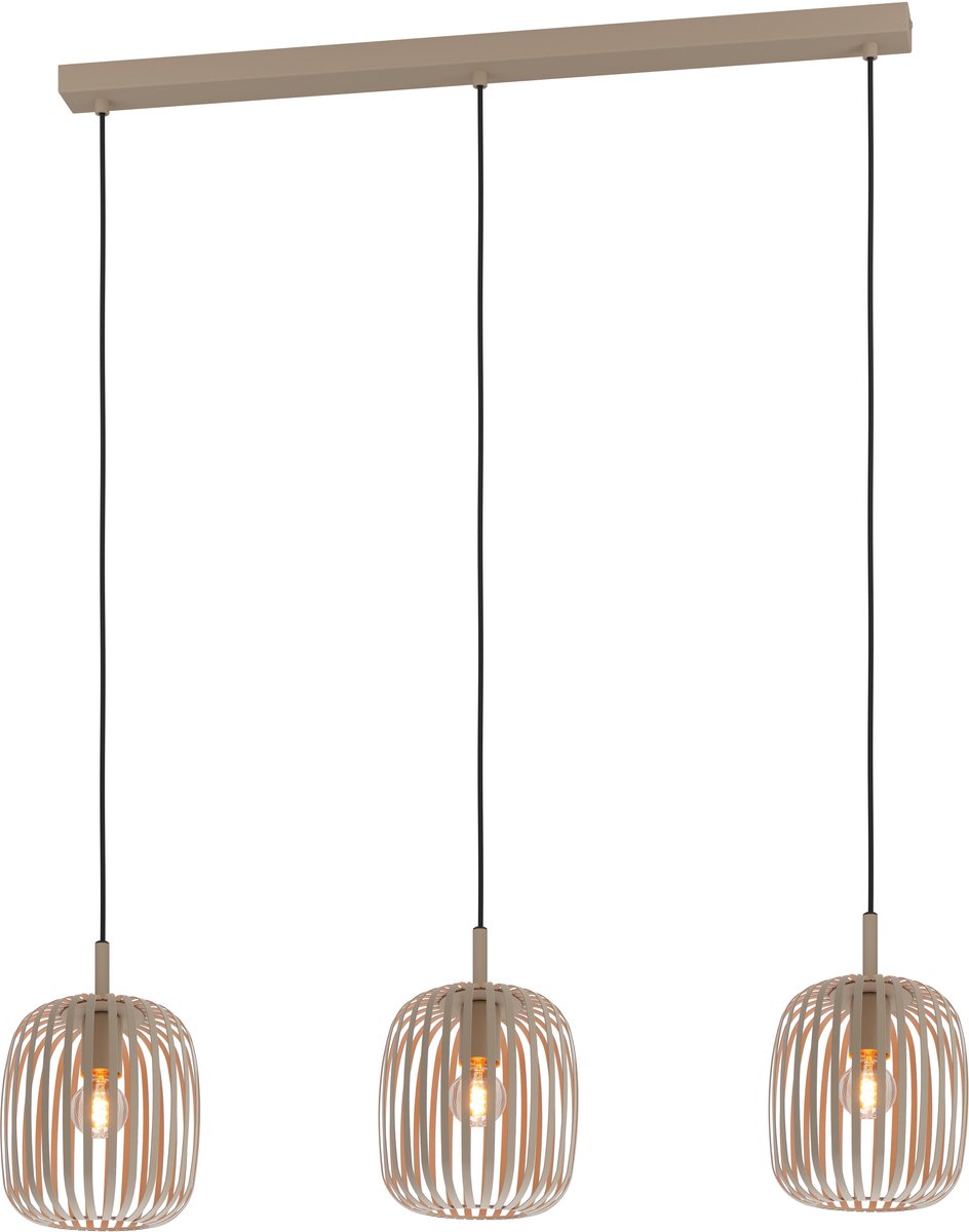 EGLO hanglamp Romazzina zand 3xE27