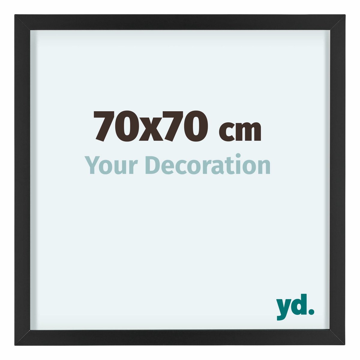 yd. Your Decoration - Fotolijst 70x70 cm - Aluminium - Zwart - Virginia