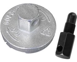 Piston Stopper Chainsaw Clutch Disassembly Expander Drum Chainsaw Disassembly Parts Piston Stop Tool Universal for Power Saws (Silver)