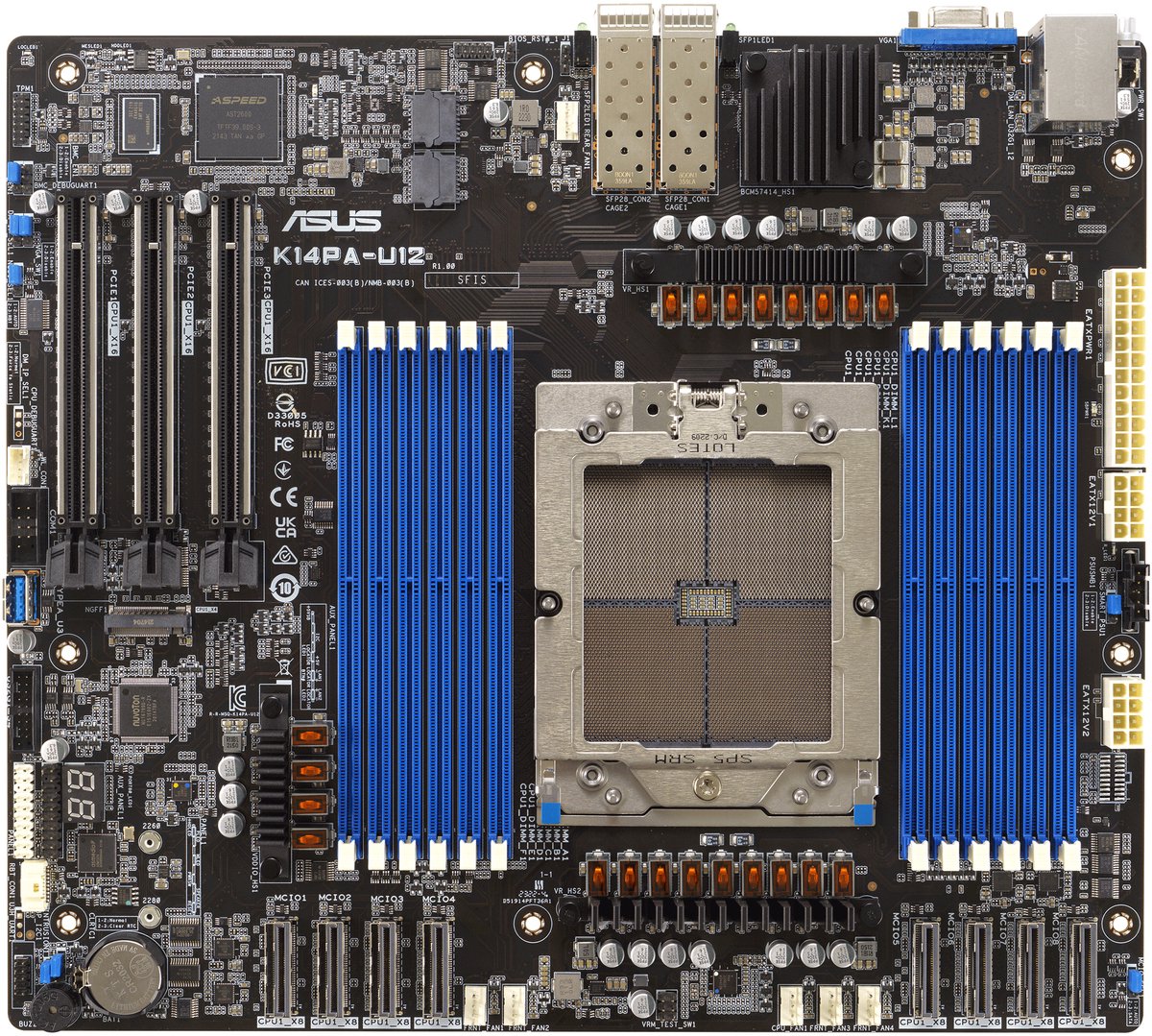 Asus K14Pa-U12/Asmb11 Socket Sp5 Ssi Ceb moederbord