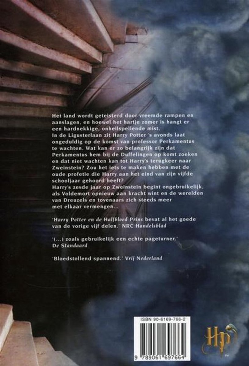 Harry Potter 6 - Harry Potter en de halfbloed Prins - back cover