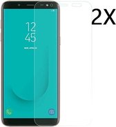 Ntech 2 Stuks Screenprotector Tempered Glass Glazen - Screenprotector Geschikt voor Samsung Galaxy J6 (2018)