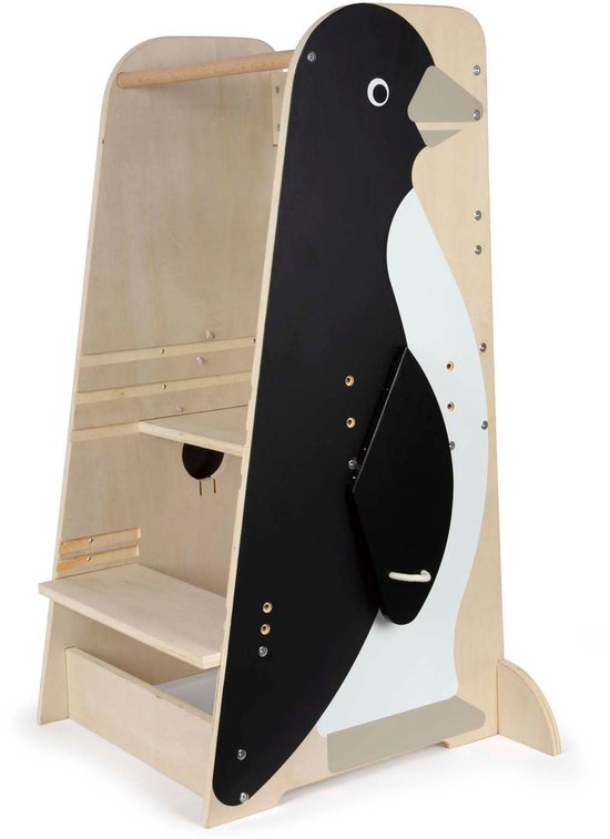 Small Foot - Houten Leertoren Penguin Wild Life, 92cm van Small Foot — afbeelding 3