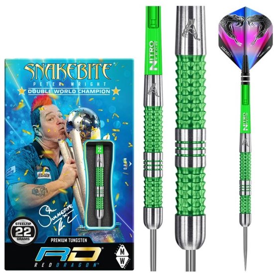 Red Dragon Peter Wright Snakebite Mamba 90% - Dartpijlen van Red Dragon — afbeelding 5