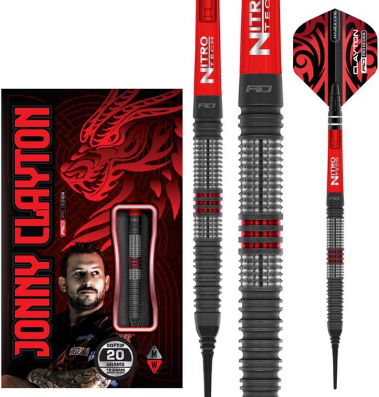 Red Dragon Jonny Clayton Hiraeth 90% - Soft Tip Darts van Red Dragon — afbeelding 2