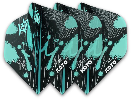 KOTO Rebel Royale Aqua X NO2 - Dart Flights van Merkloos — afbeelding 4