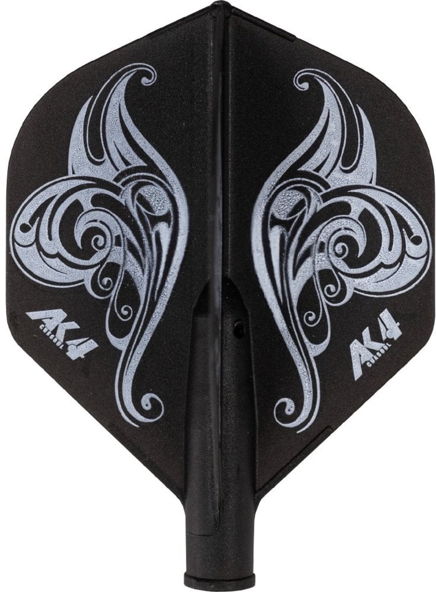 Cuesoul - Tero Flight System AK4 Flower - Black Standard - Dart Flights
