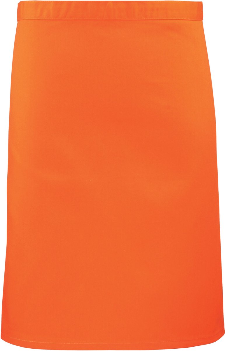 Schort/Tuniek/Werkblouse Unisex One Size Premier Orange 65% Polyester, 35% Katoen