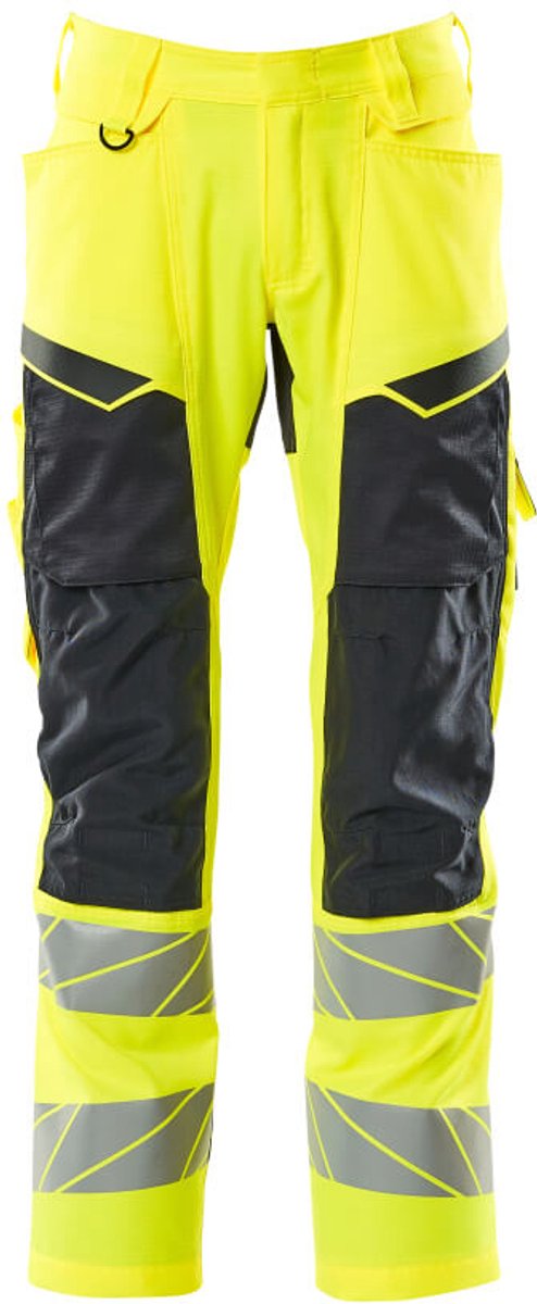 Mascot Accelerate Safe Broek met kniezakken 19579-236 - hi-vis geel/donkermarine - C50 - 82