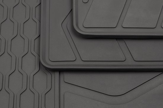 Tapis de voiture en caoutchouc pour Citroën C3 Aircross - 2025-présent - 4 pièces - Version : C3 Aircross | 5 places | Électrique