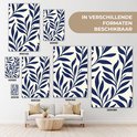 Illustratie van canvas schilderijen in verschillende formaten: 20x30, 40x60, 60x90, 80x120, 90x140, 100x150 en 120x180 cm.