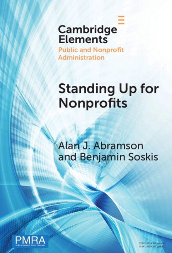 Elements in Public and Nonprofit Administration - Standing U ... - cover