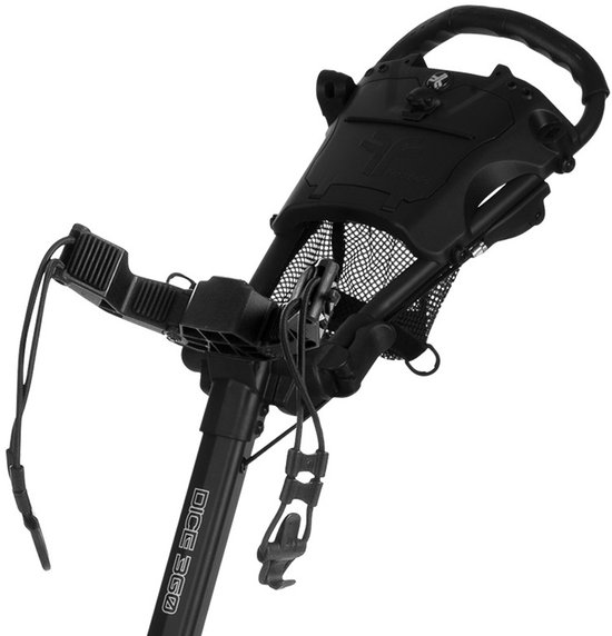 Fastfold Dice ultralichte golftrolley met zwenkwiel (zwart-geel) van FastFold — afbeelding 4