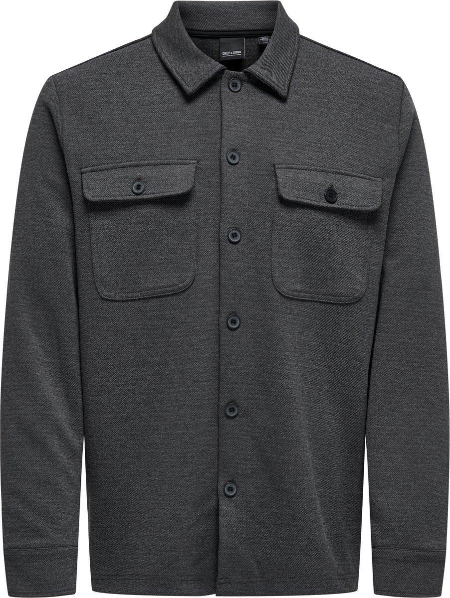 Only & Sons Heren Overhemd ONSNEWKODYL OVERSHIRT regular fit Grijs L Volwassenen
