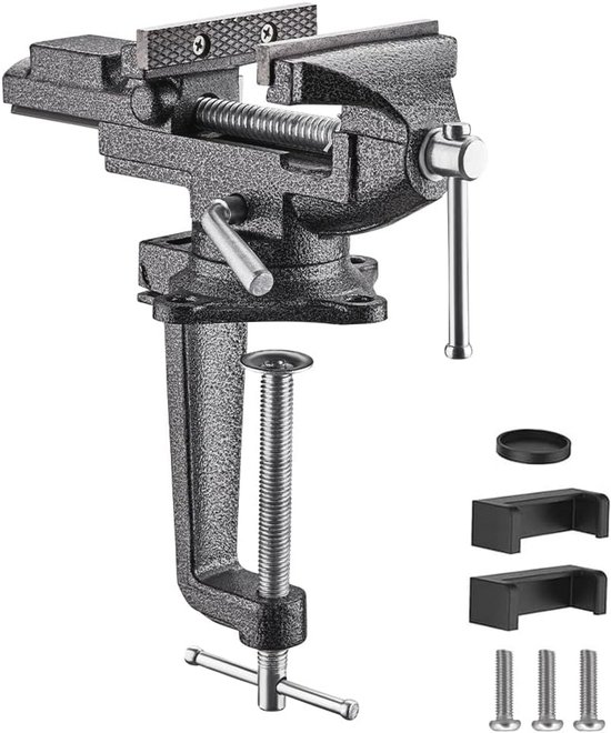 Bankschroef, 7,62 Cm, Tafelbankschroef Met 360° Draaibare Voet Werkbankbankschroef Gietijzeren Constructie Voor Houtbewerking Metaalboren Graveren Slijpen Lassen En Snijden P 010913779575 Bankschroef, 7,62 Cm, Tafelbankschroef Met 360° Draaibare Voet Werkbankbankschroef Gietijzeren Constructie Voor Houtbewerking Metaalboren Graveren Slijpen Lassen En Snijden P 010913779575