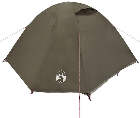 vidaXL - Koepeltent - 4-persoons - waterdicht - bruin van Vidaxl — afbeelding 5