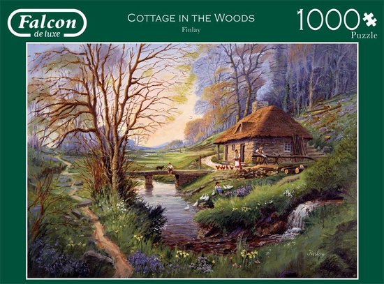 Falcon puzzel Cottage in the Woods - Legpuzzel - 1000 stukjes - Falcon