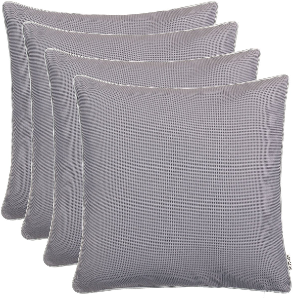 Unyqoos Decoratief Tuinkussen voor Binnen en Buiten, Vuil- en Waterafstotend, Met Ritssluiting, 45 x 45 cm, Verschillende Kleuren grijs