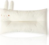 Oreiller pour tout-petits 3Babies®, 50 x 32 cm, lavable en machine, doux et hypoallergénique, taie Kussensloop 100 % coton, motif animal mignon, Perfect pour dormir entre 2 et 6 ans (lapin)